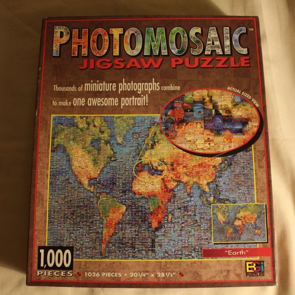 Photomosaic Earth Puzzle 1000 Pieces - Picture 1 of 3